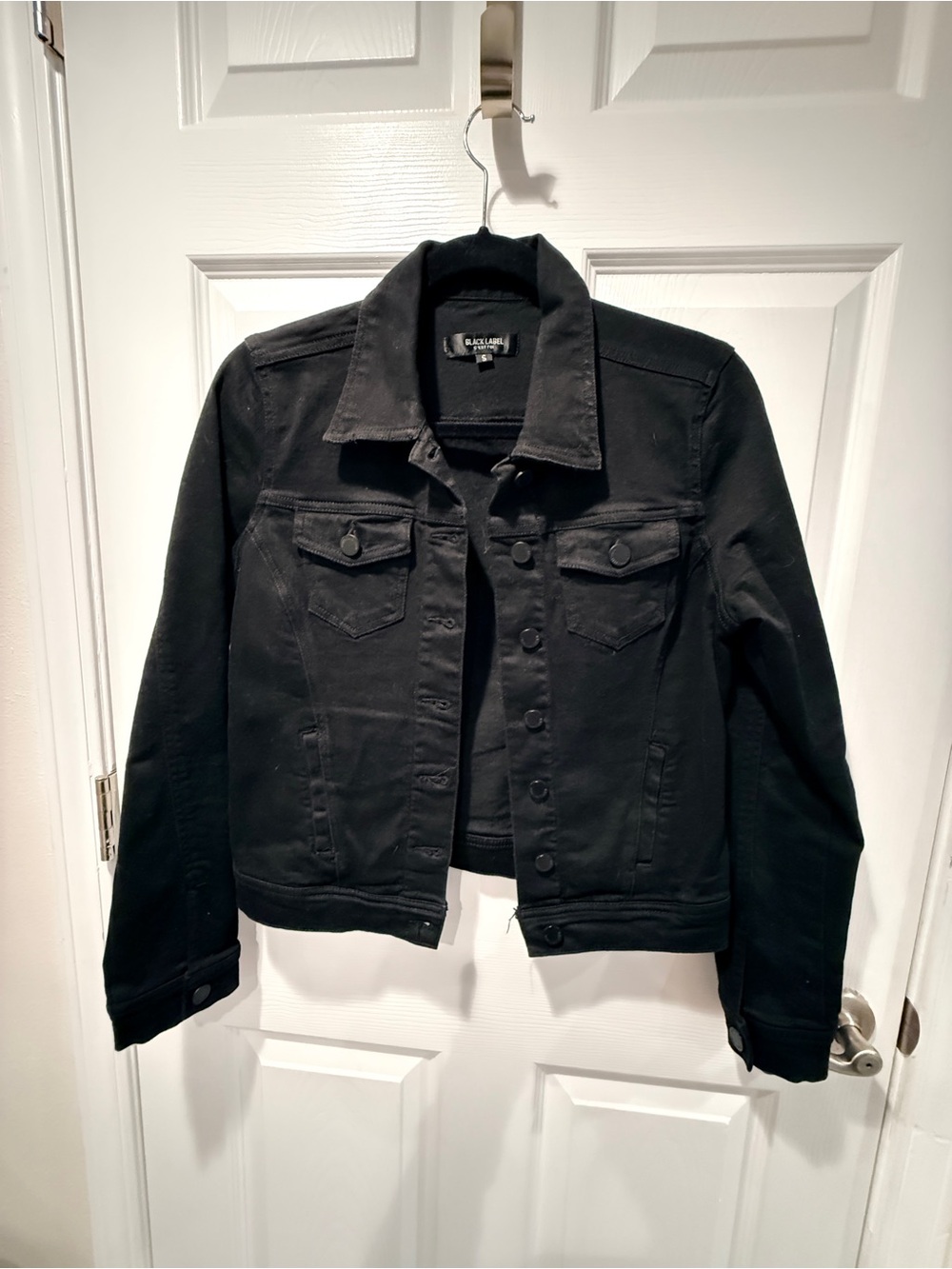 Black Label by C'est Toi Women’s Black Denim Jacket